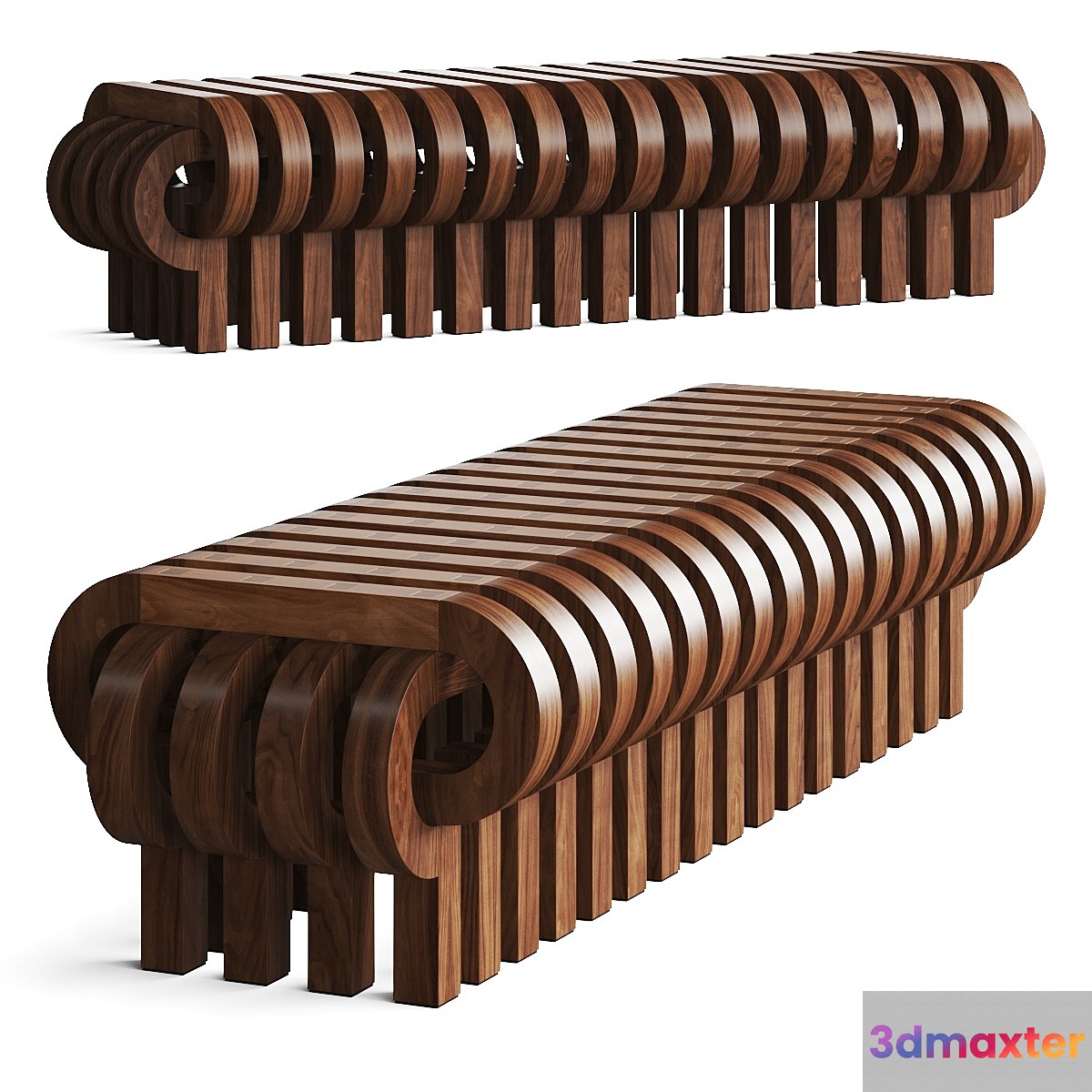 Tolga Sencer Tamga Bench 3D Max