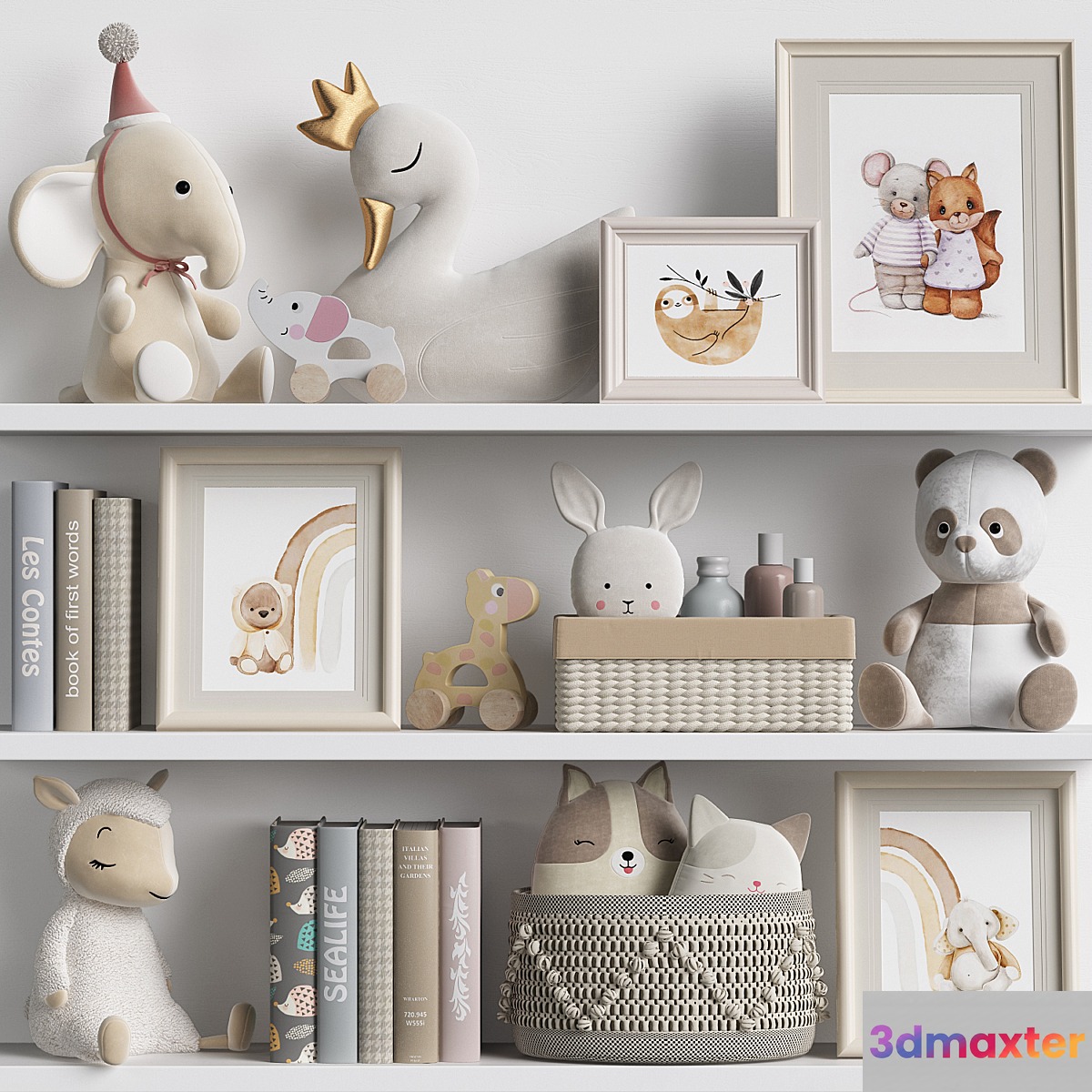Kids Room Decor 64 3D Max