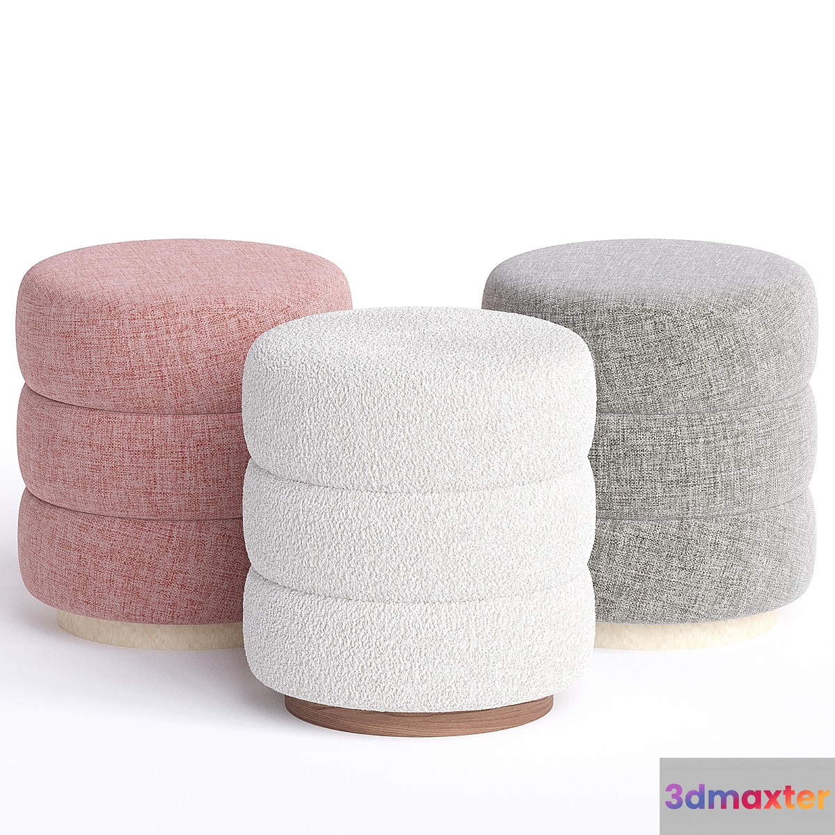 BYZANCE OTTOMAN ARMY SNOW POUF