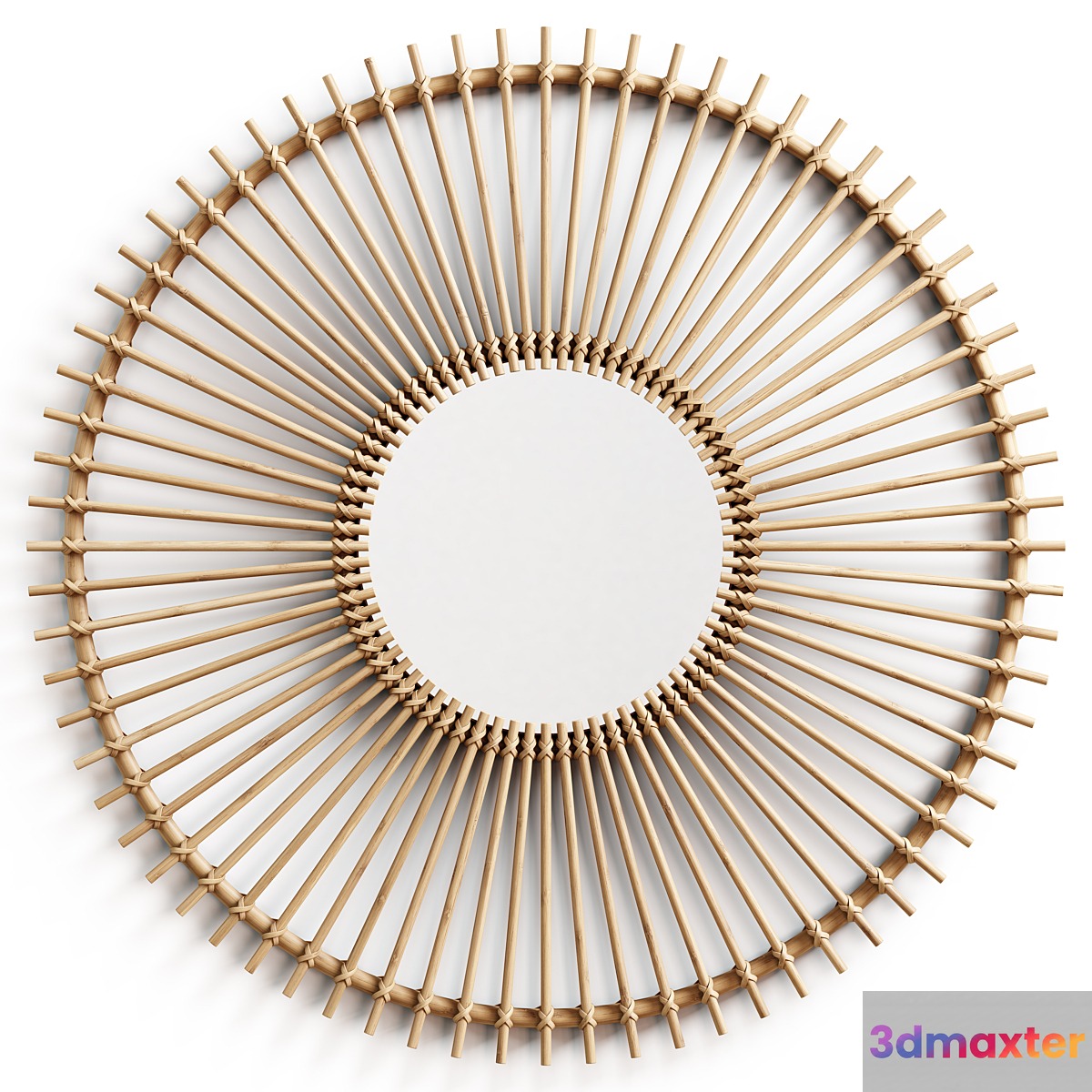 Kave Home - Louisa rattan mirror dia 81 cm