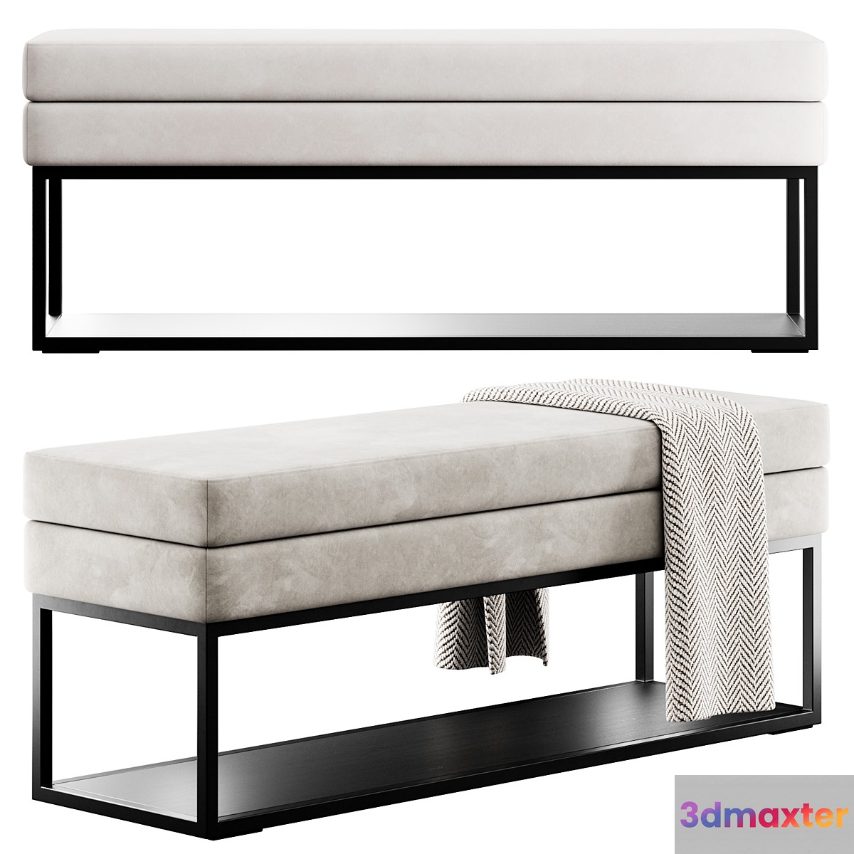 Domino Bench by Magres Baldai 3D Max