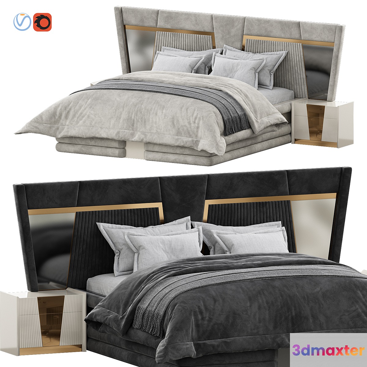 Gustav Bed by Medusa Home