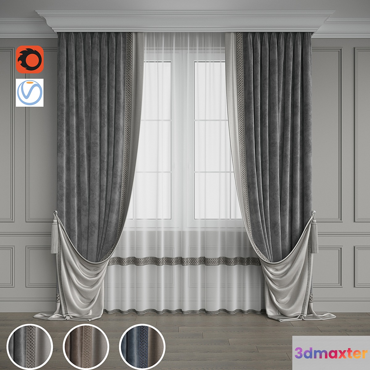 Drapery set 124 - No.3