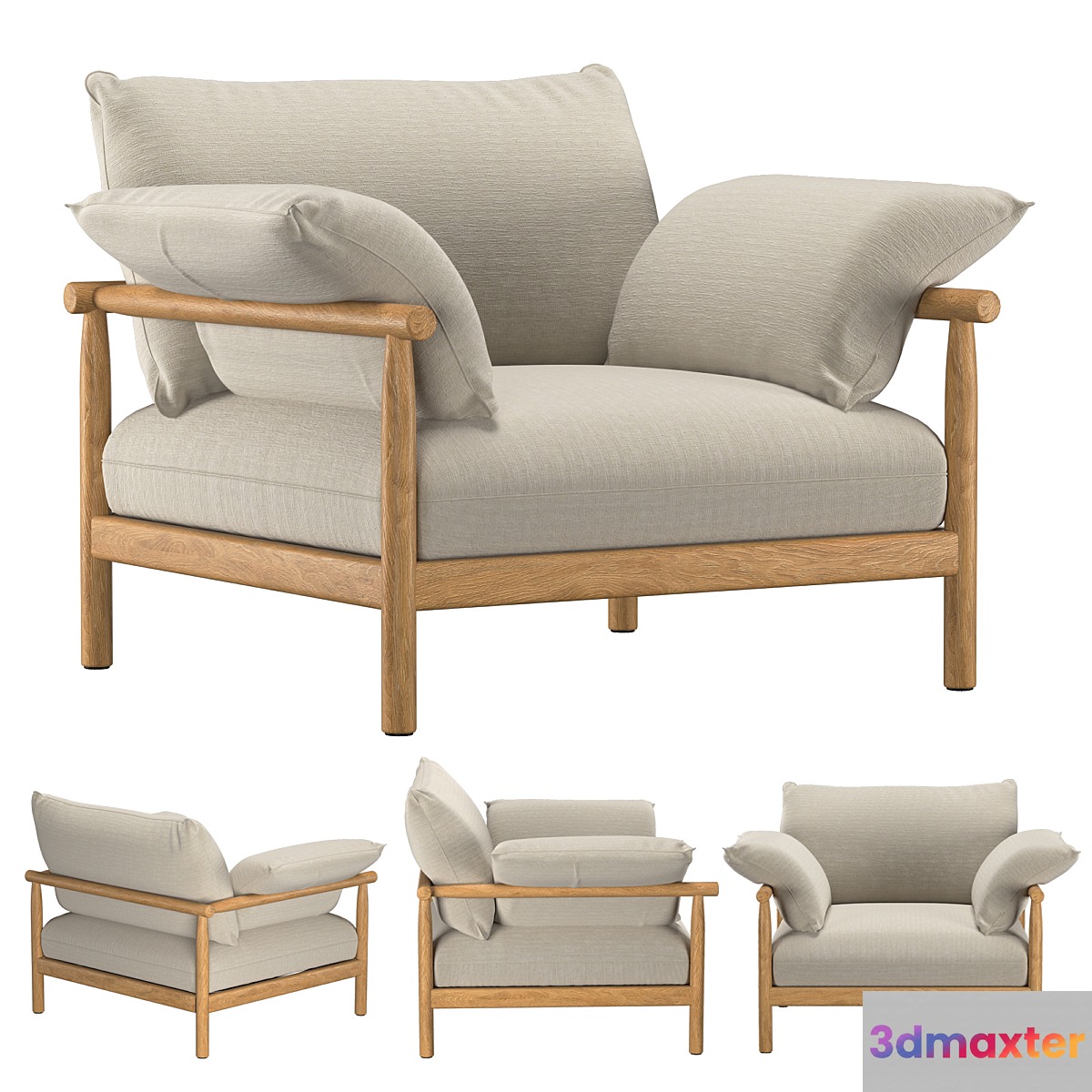 TIBBO LOUNGE CHAIR XL 3D Max
