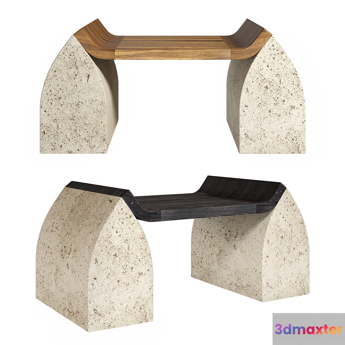 Traaf Bench by TIM VRANKEN 3D Max