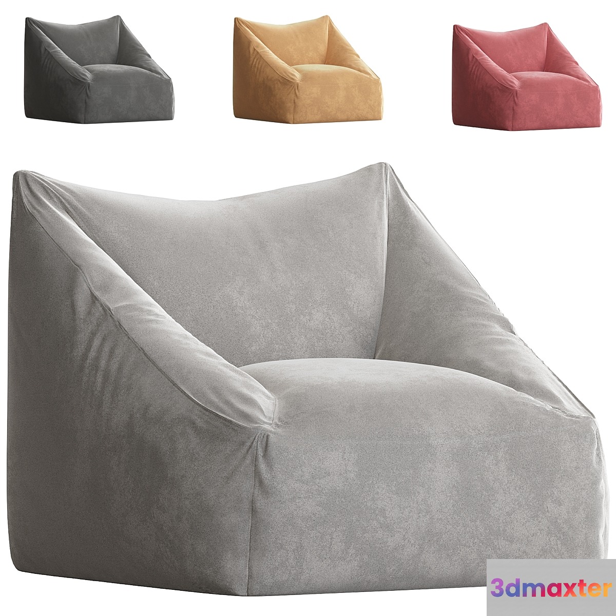 Cooper Velvet Bean Bag chair - No.2
