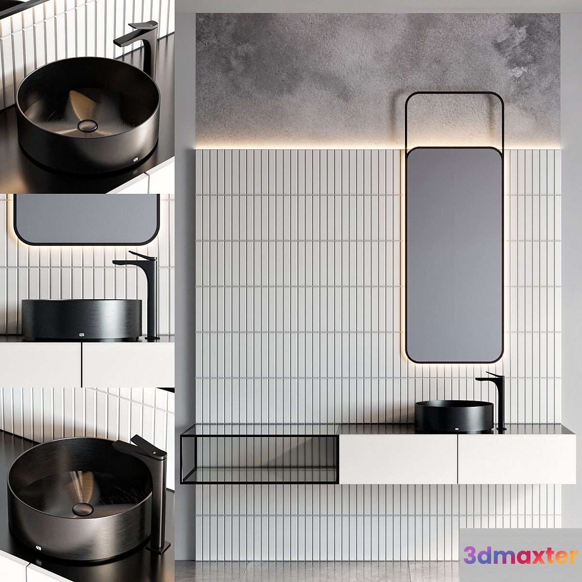 bathroom furniture 92 - No.2 3D Max