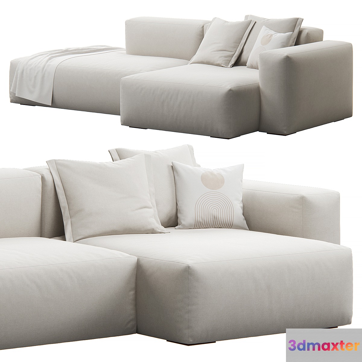 Mags Soft Lounge Sofa by HAY 3D Max