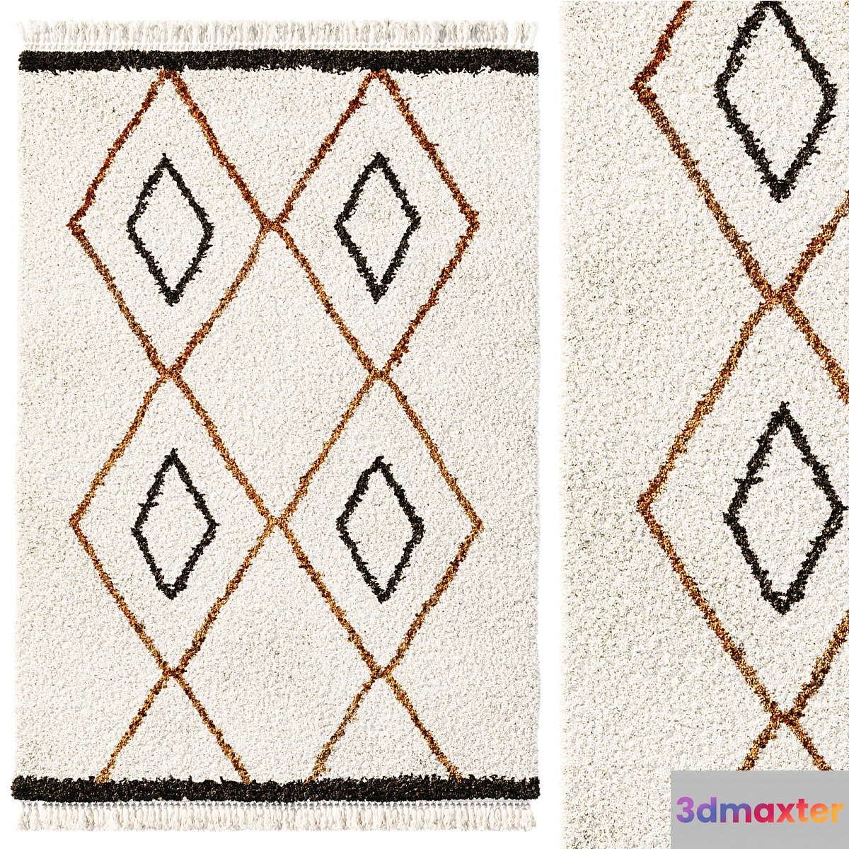 Berber style rug Tia by LA REDOUTE INTERIEURS 3D Max