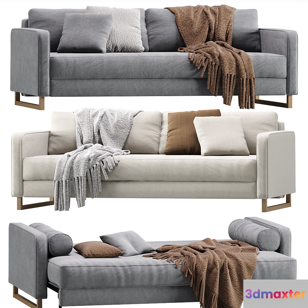 Sofa Dunst Velvet Light by Divan.ru _ Sofa Dunst - No.2 3D Max