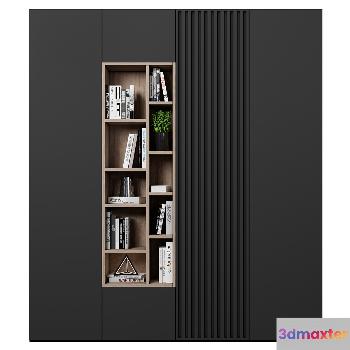 Cabinet with shelves 3D Max