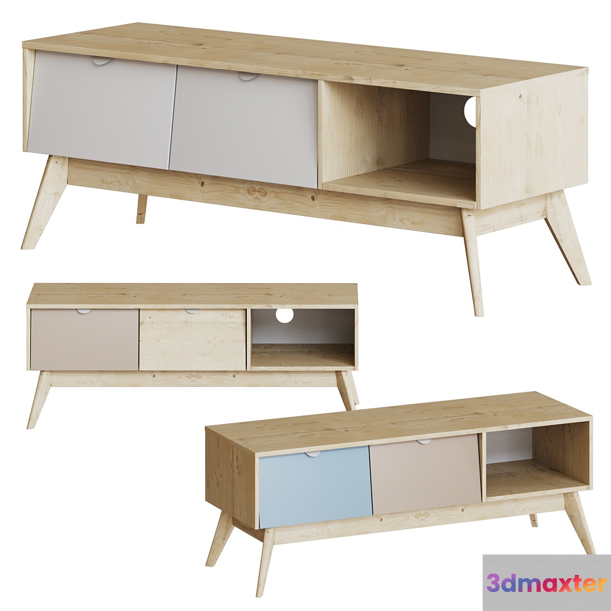 TV stand Leslie 3D Max