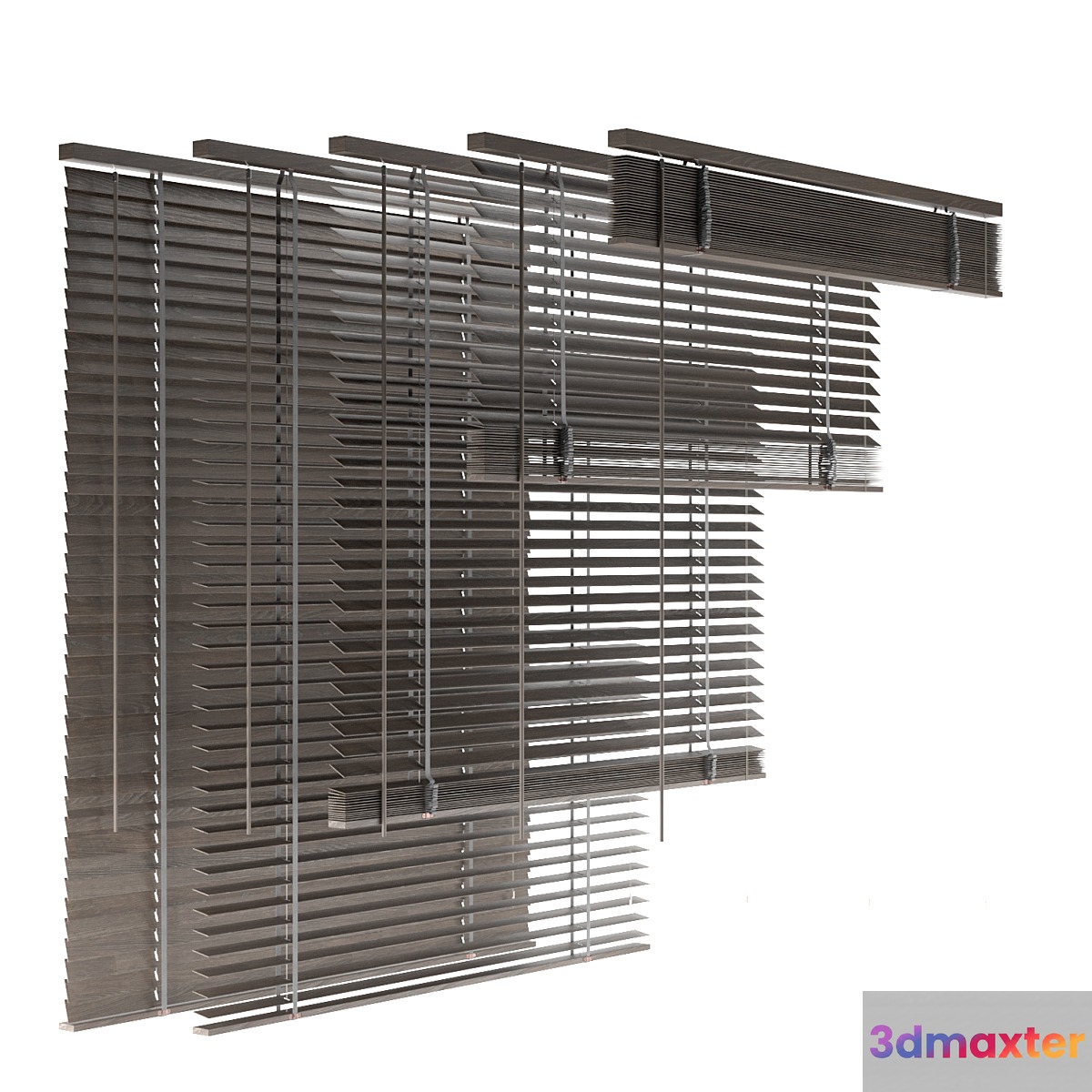 Wooden blinds 3D Max