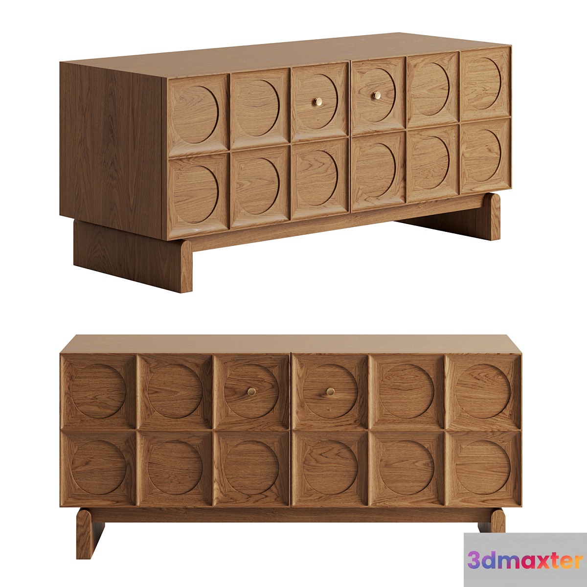 Marcel Media Unit by Soho Home 3D Max