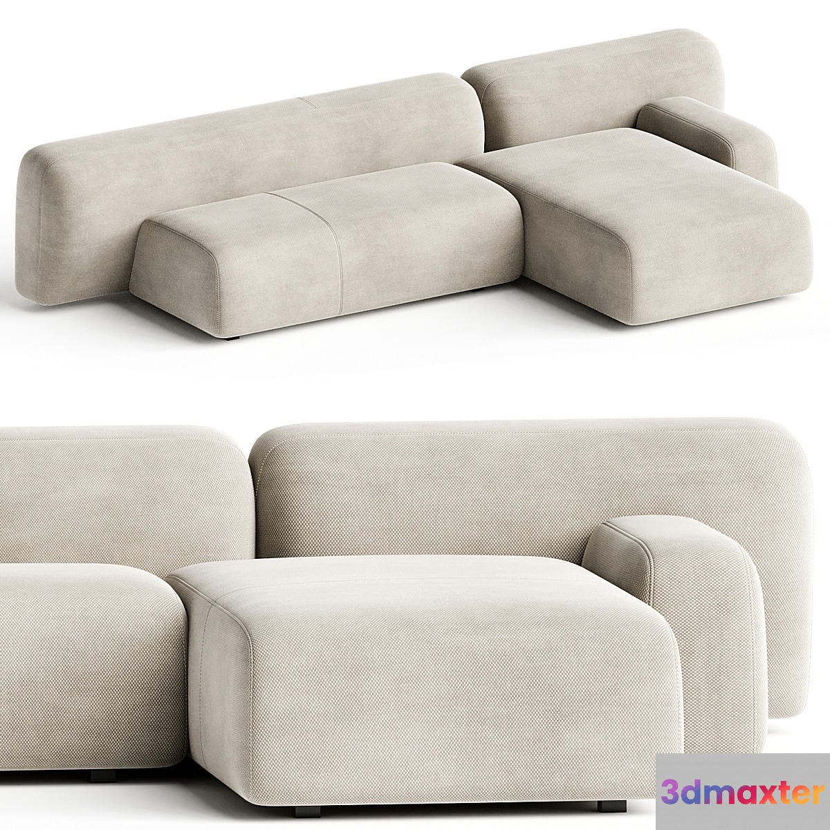 Suiseki Sofa cod SUI13DX composition