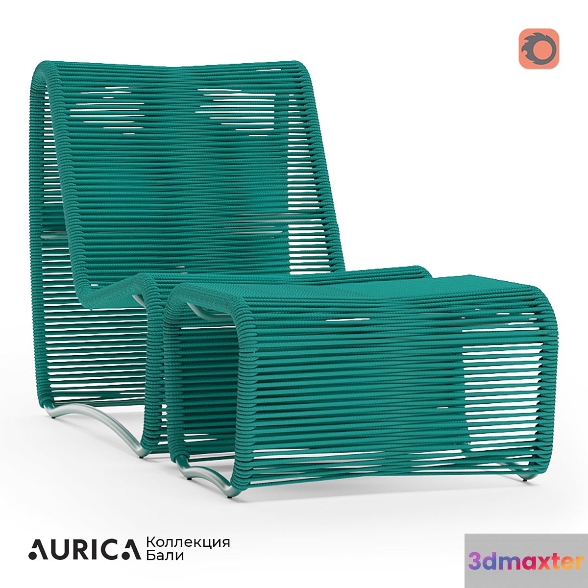 OM Deckchair Bali AURICA 3D Max