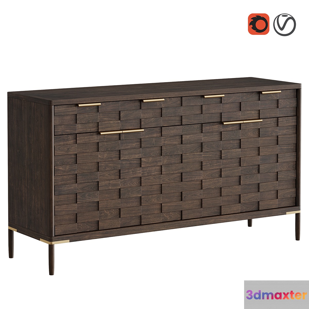 Chest of drawers Textures 3D Max