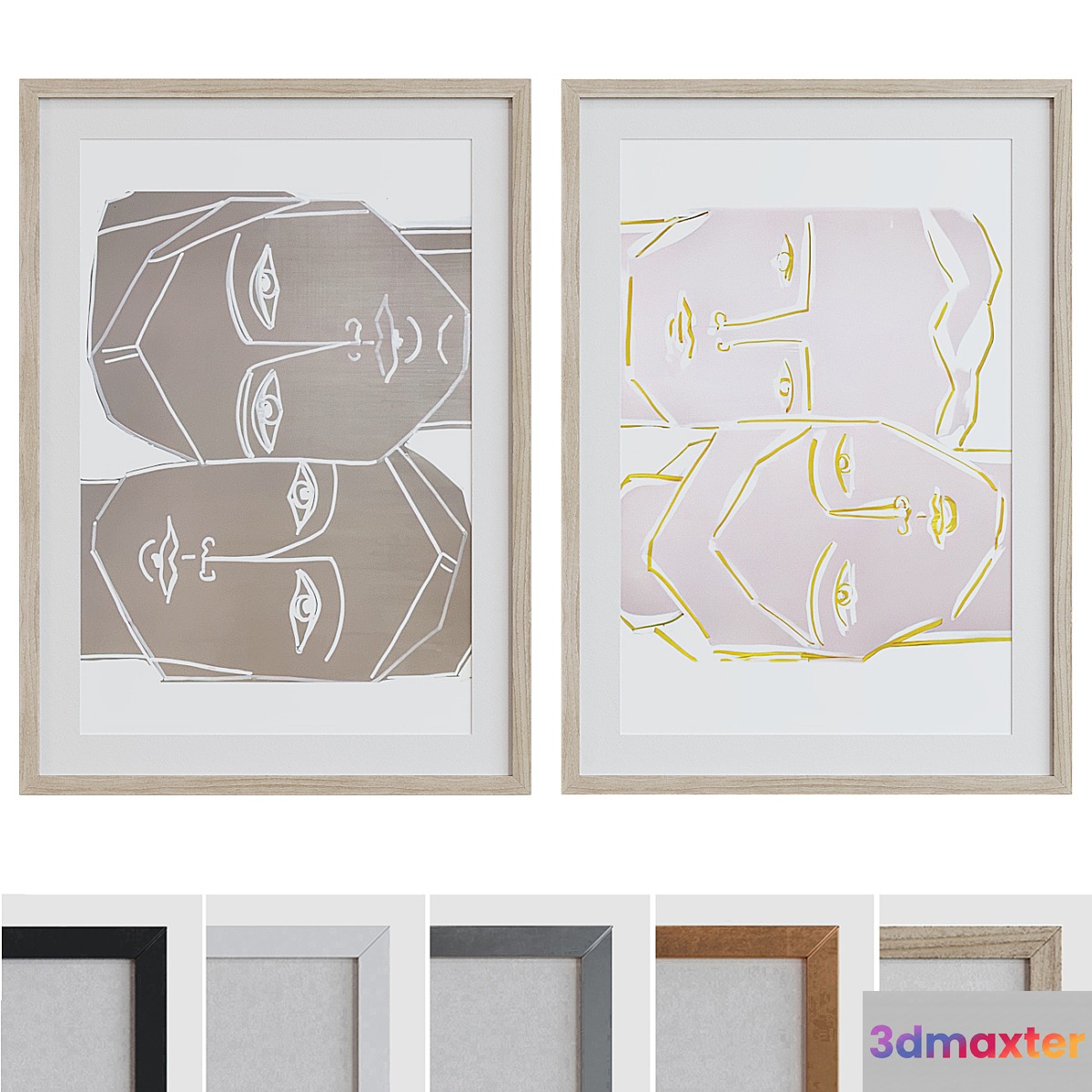 Picture Frame Set 1215 3D Max