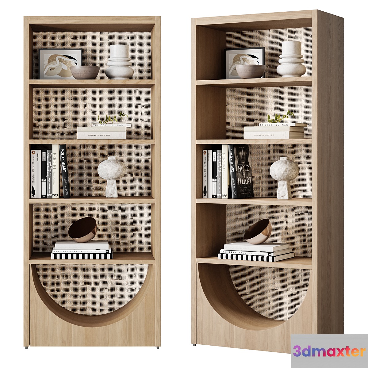 Helms Bookcase 3D Max