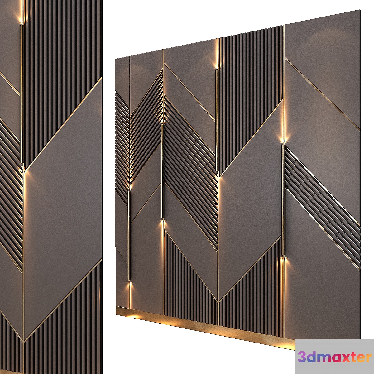 wall panels | set 159 3D Max