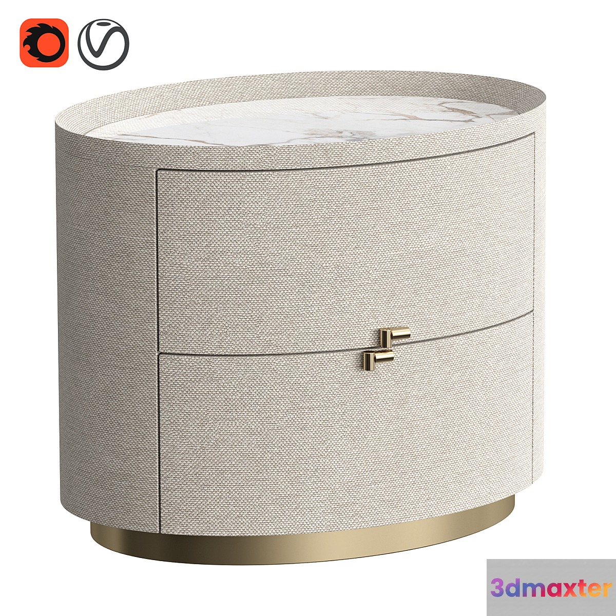 Bedside table MIRA 3D Max