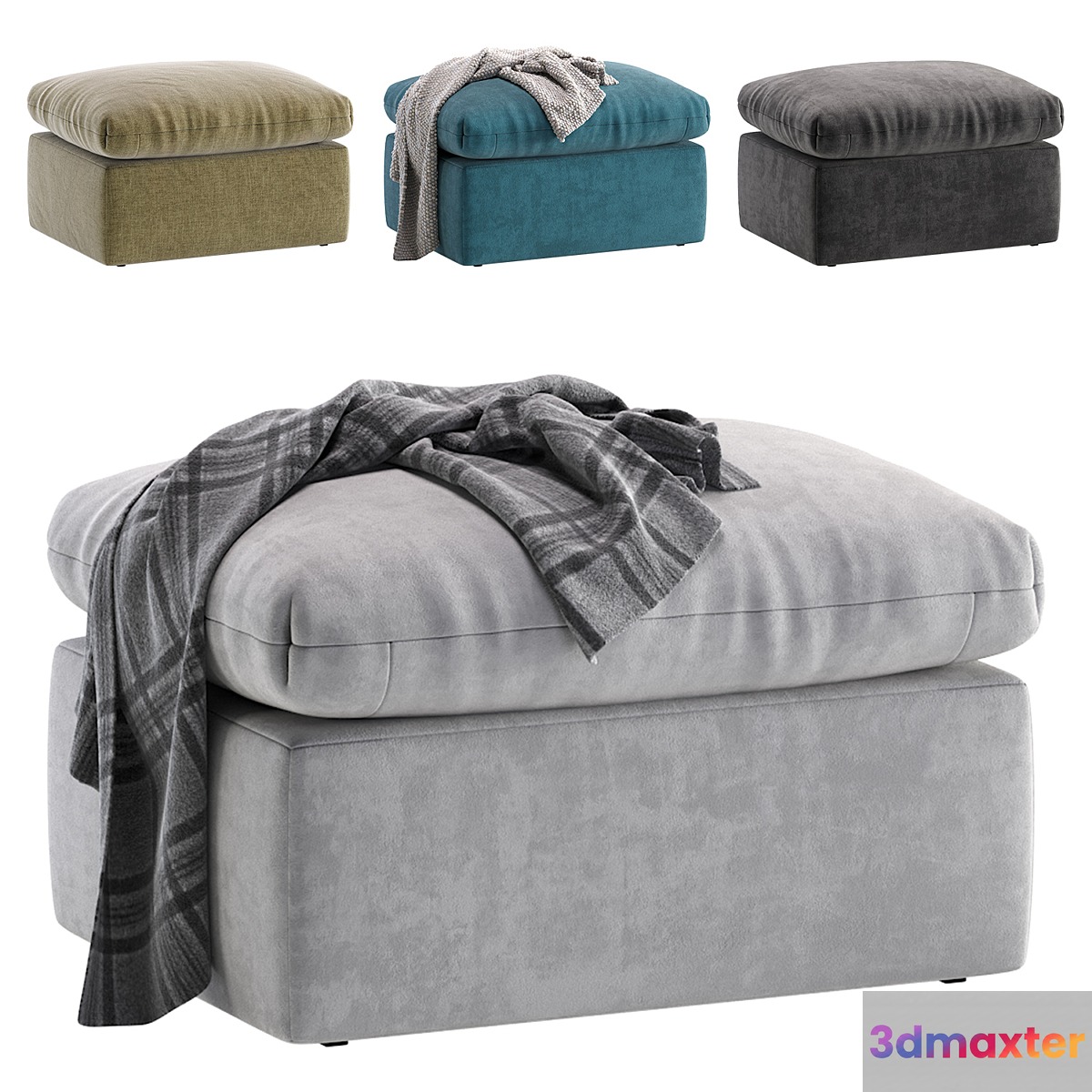 Pouf Parsi Velvet Mint Divan.ru_Пуф Парси Диван.ру