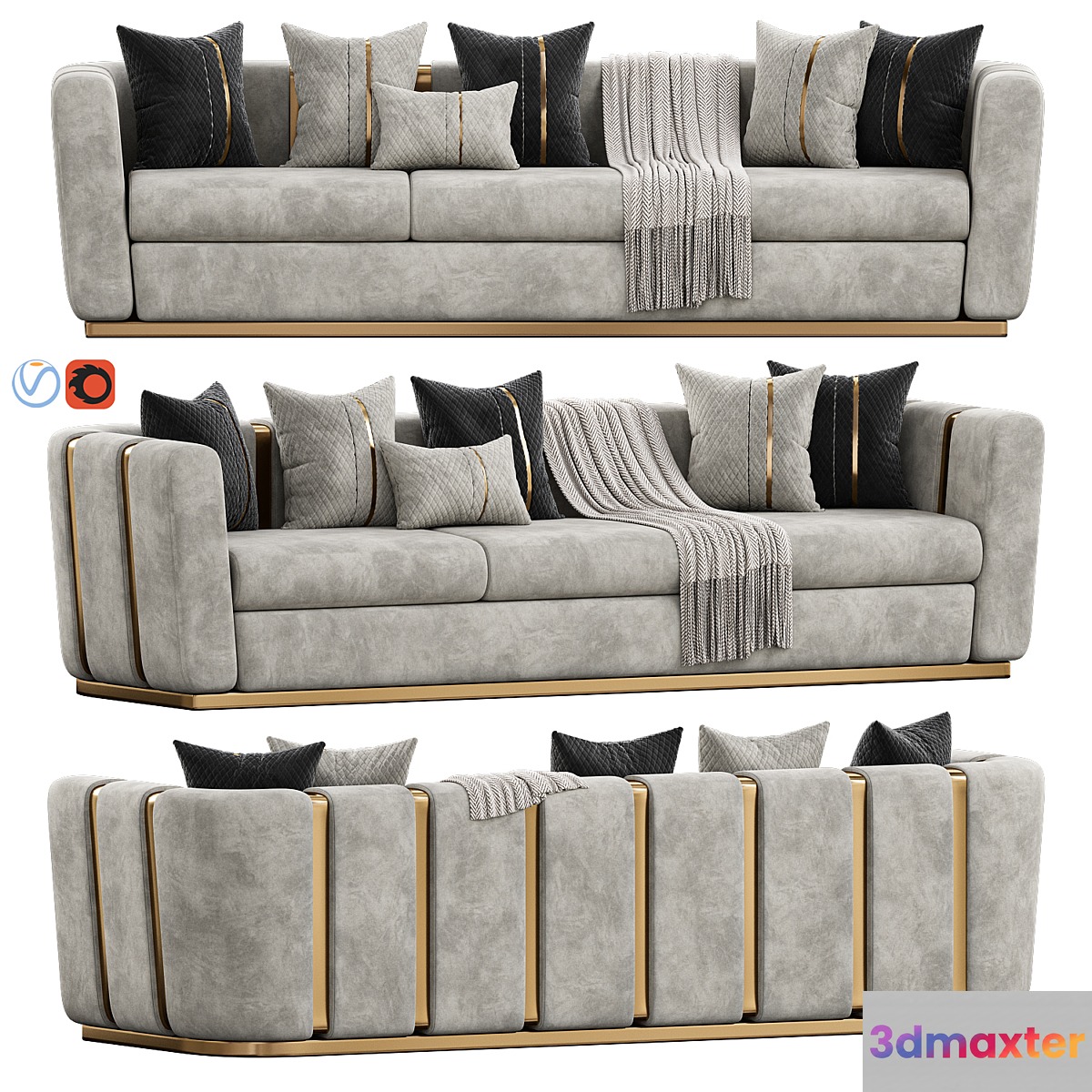 Lora Sofa by Evgor 3D Max