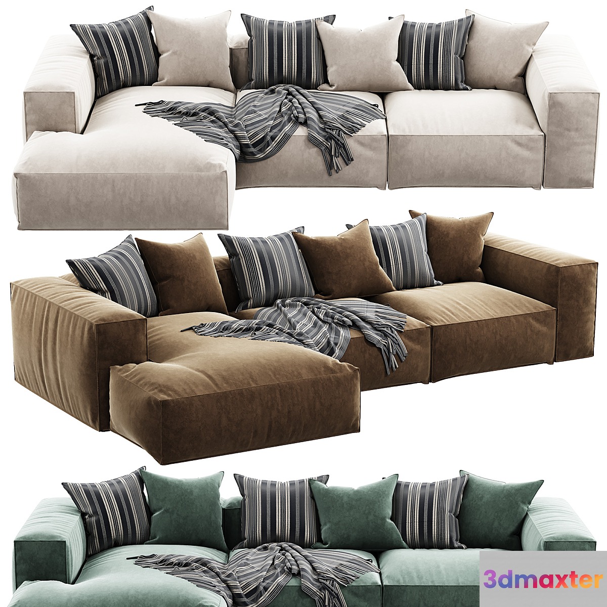 Arflex Marechiaro Sofa Chaise Longue