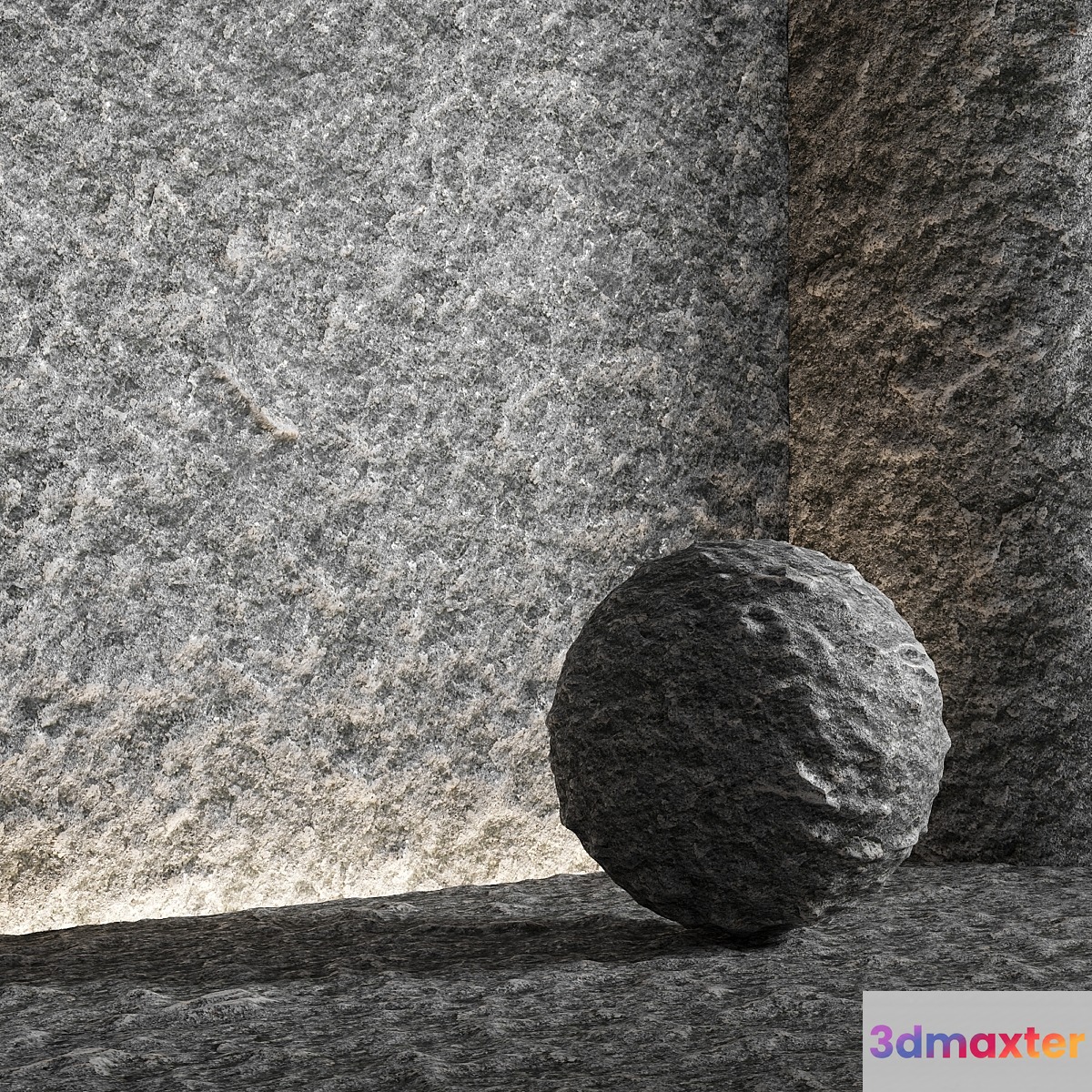 Stone material. 31 pbr seamless 3D Max