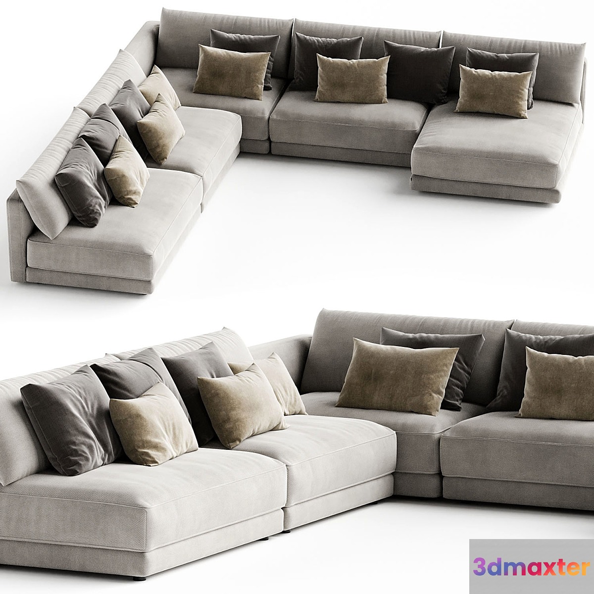 Blanche Katarina Corner Couch Sofa N2 - No.2 3D Max