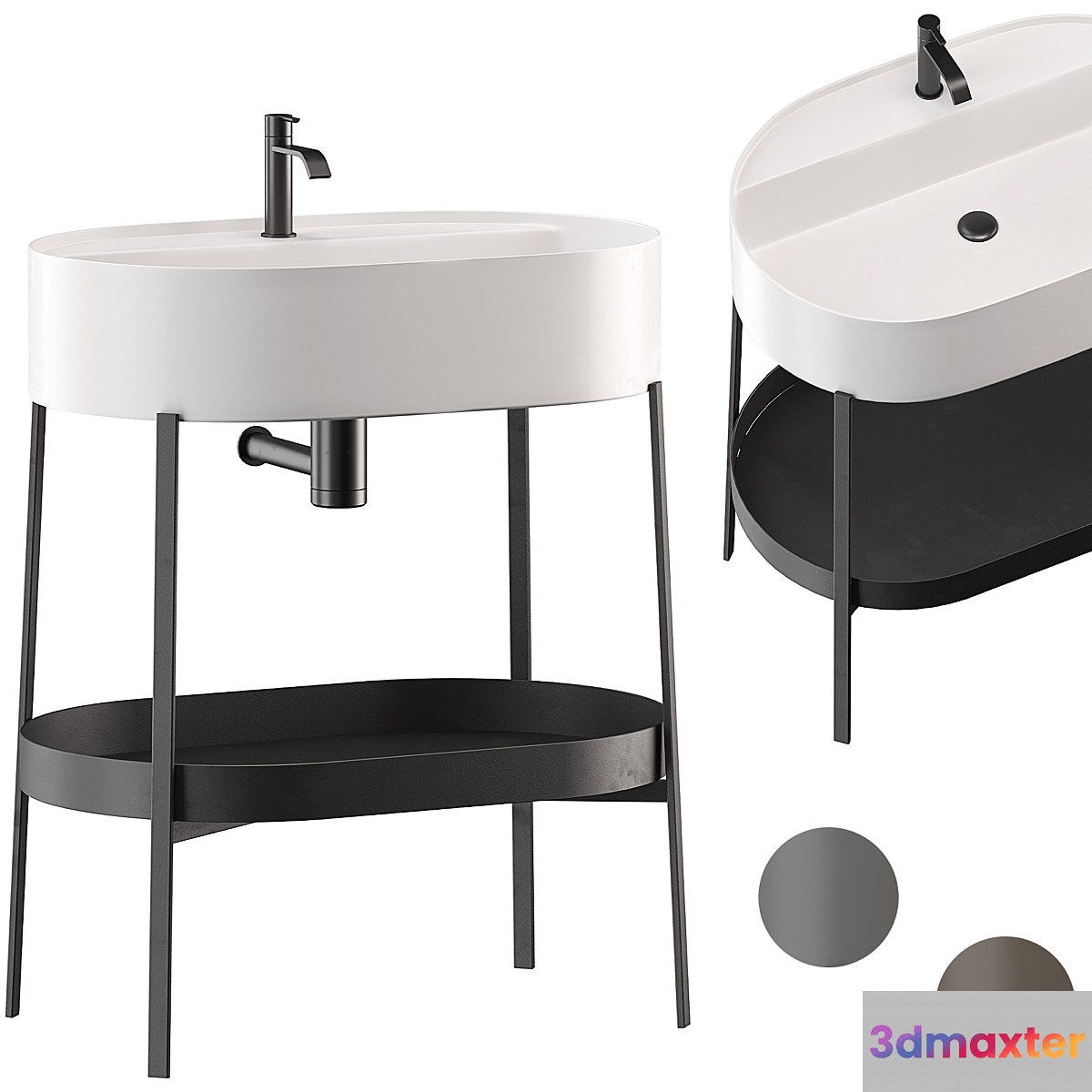 Washbasin CONSOLLE NIC 3D Max