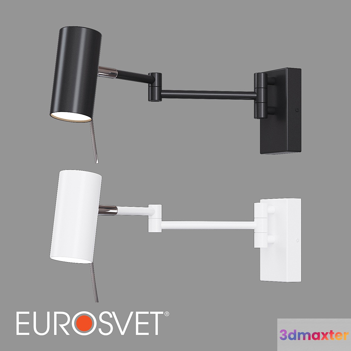 OM Wall lamp with swivel diffuser Eurosvet 20166_1 Lank 3D Max