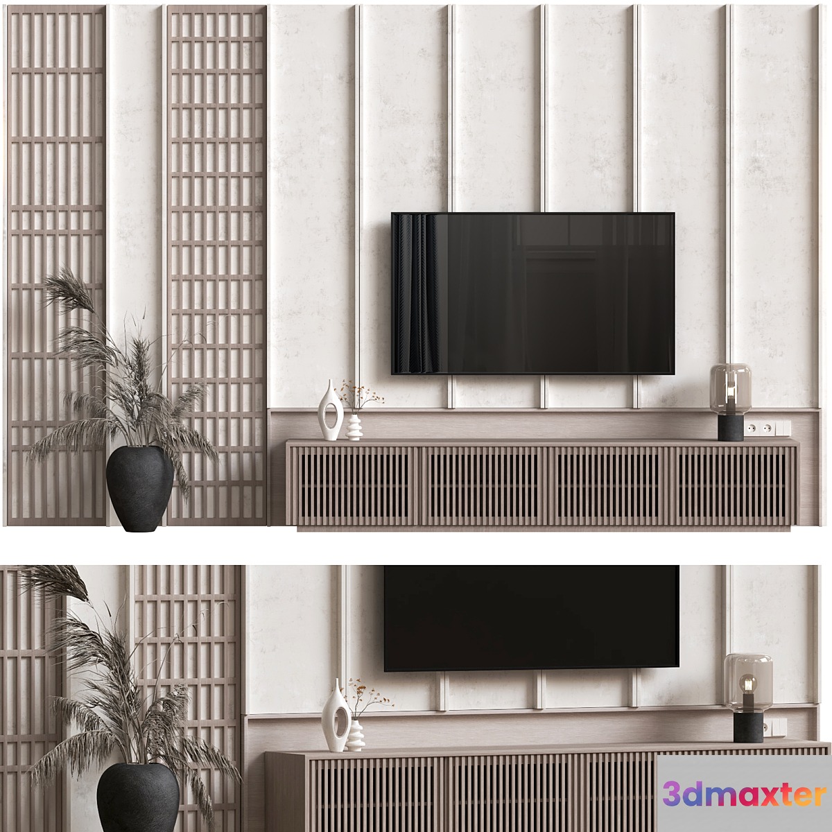 Tv wall11 3D Max