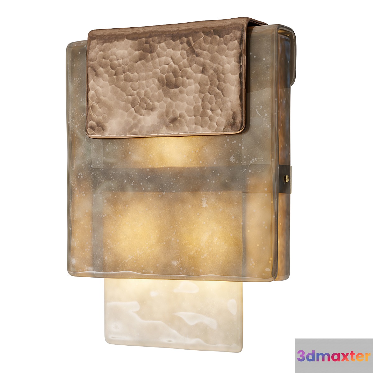 Charles Burnand Hand Silvered Mini Placche Wall Sconce 3D Max