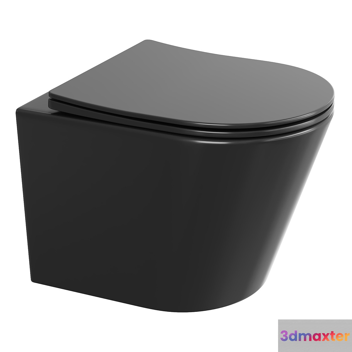 Wall hung toilet Ceramica nova Balearica Rimless 3D Max