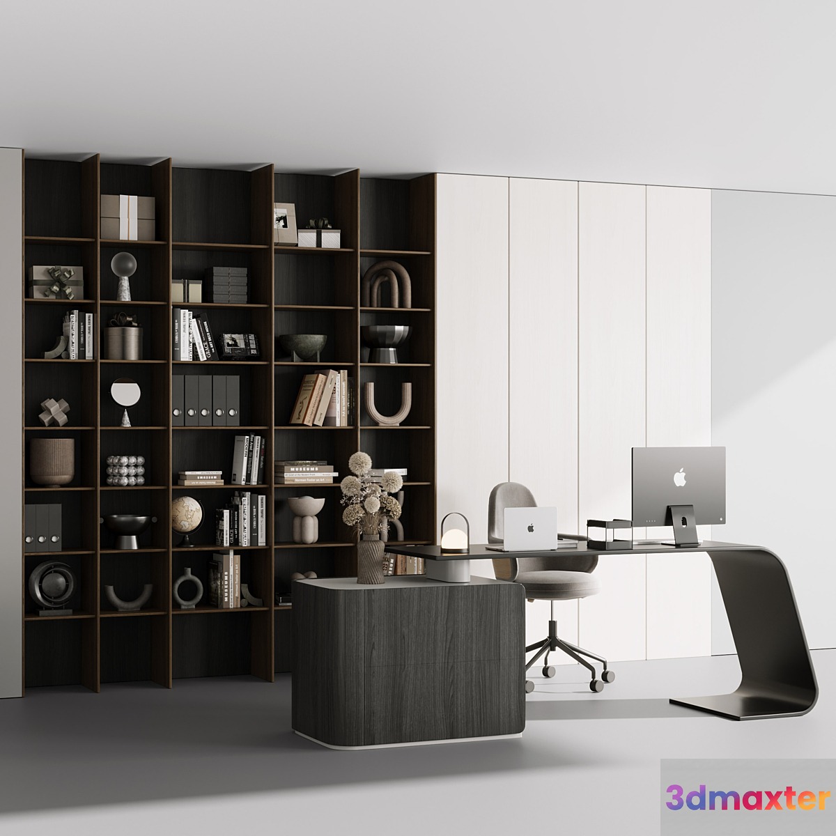 Workplace - office furniture 09 3D Max