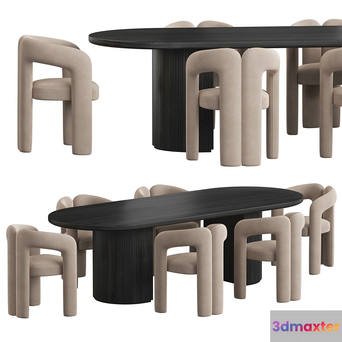 Gubi Moon Dining set - No.3