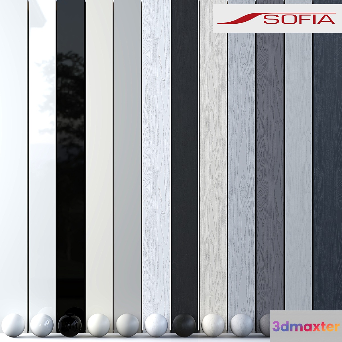 Sofia Enamel Lacquer Materials (Enamel Lacquer) 3D Max