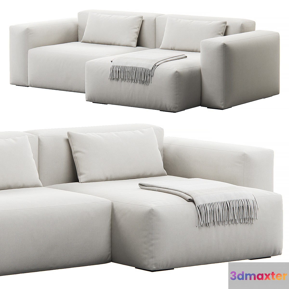 Mags Soft Corner 2seat Sofa by HAY 3D Max