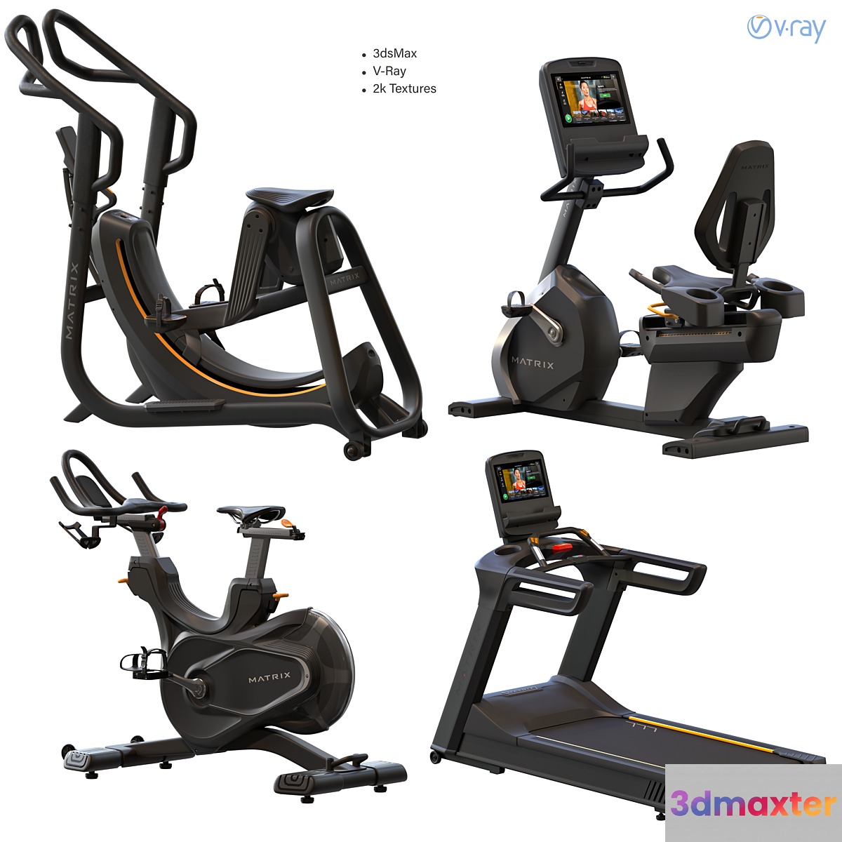Matrix Fitness for Exercise Gym ( Part 2 ) - No.2 3D Max