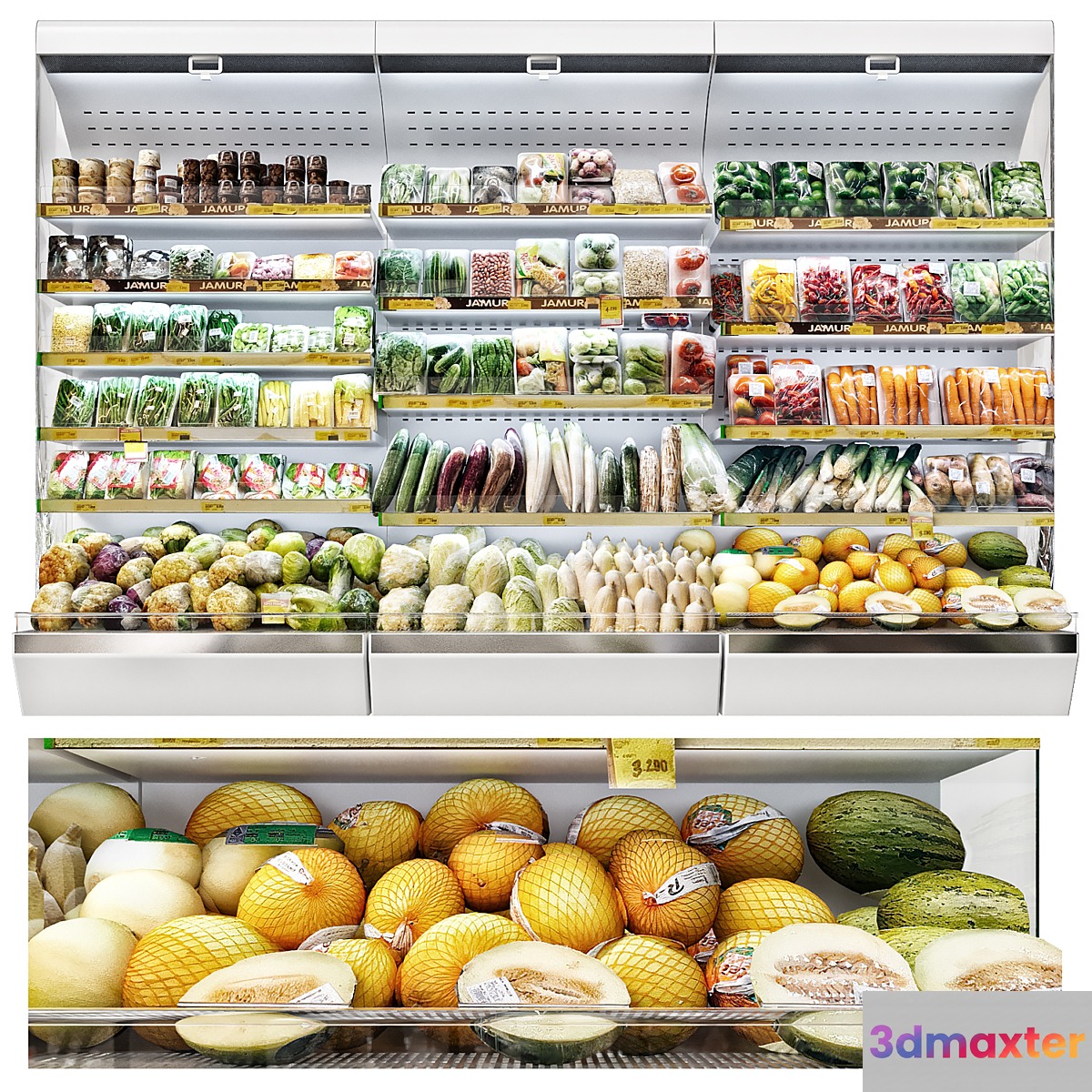 vegetable market 3D Max