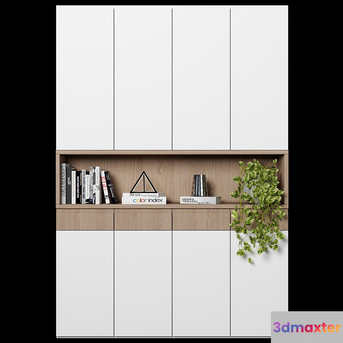 Cabinet with shelves 63 3D Max