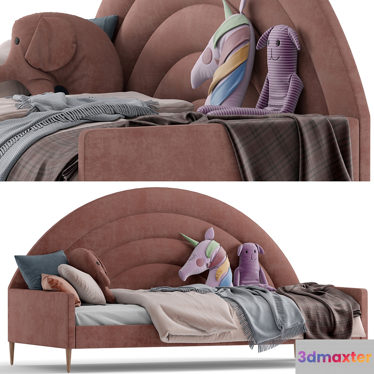 rainbow kids daybed 3D Max