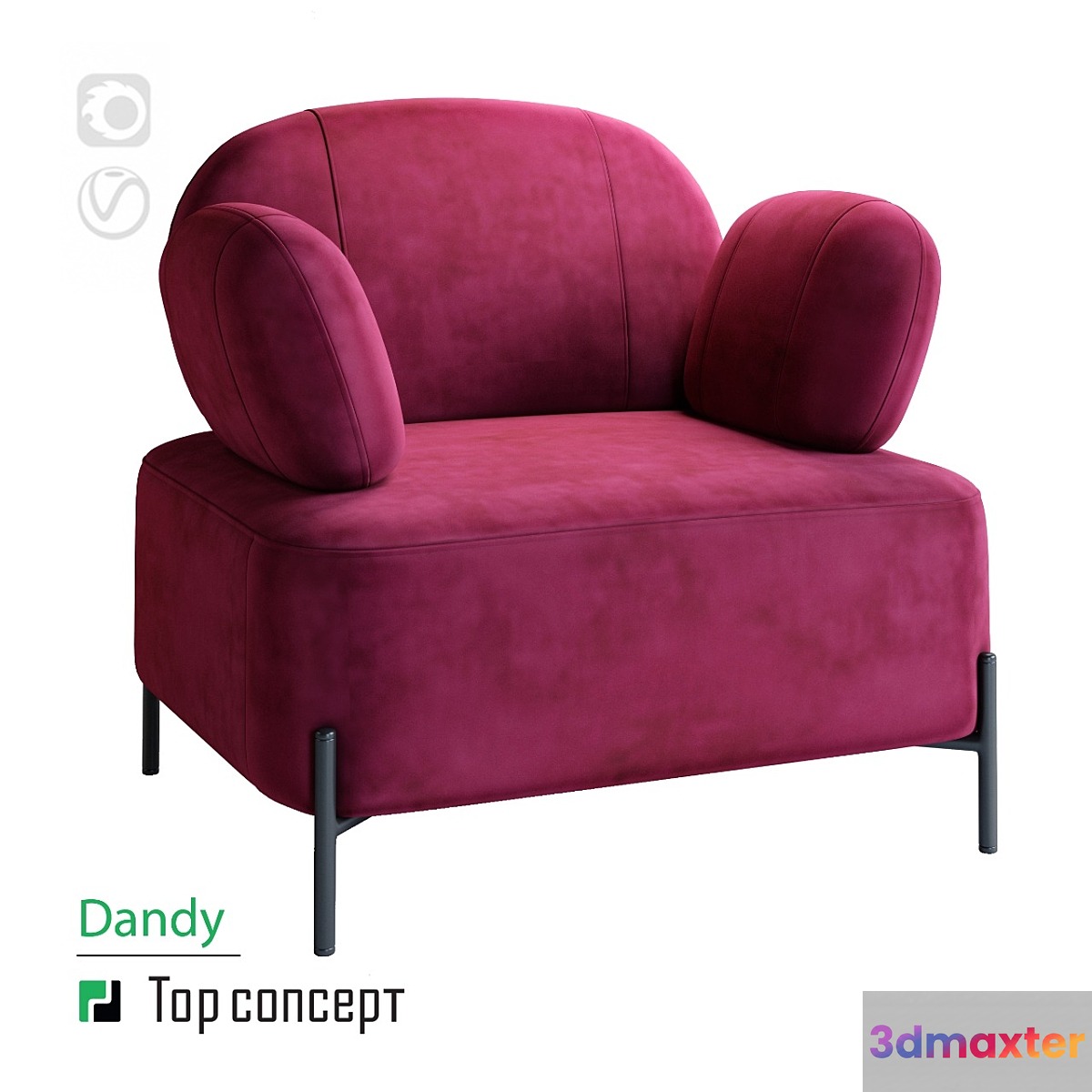 Armchair Dandy 3D Max