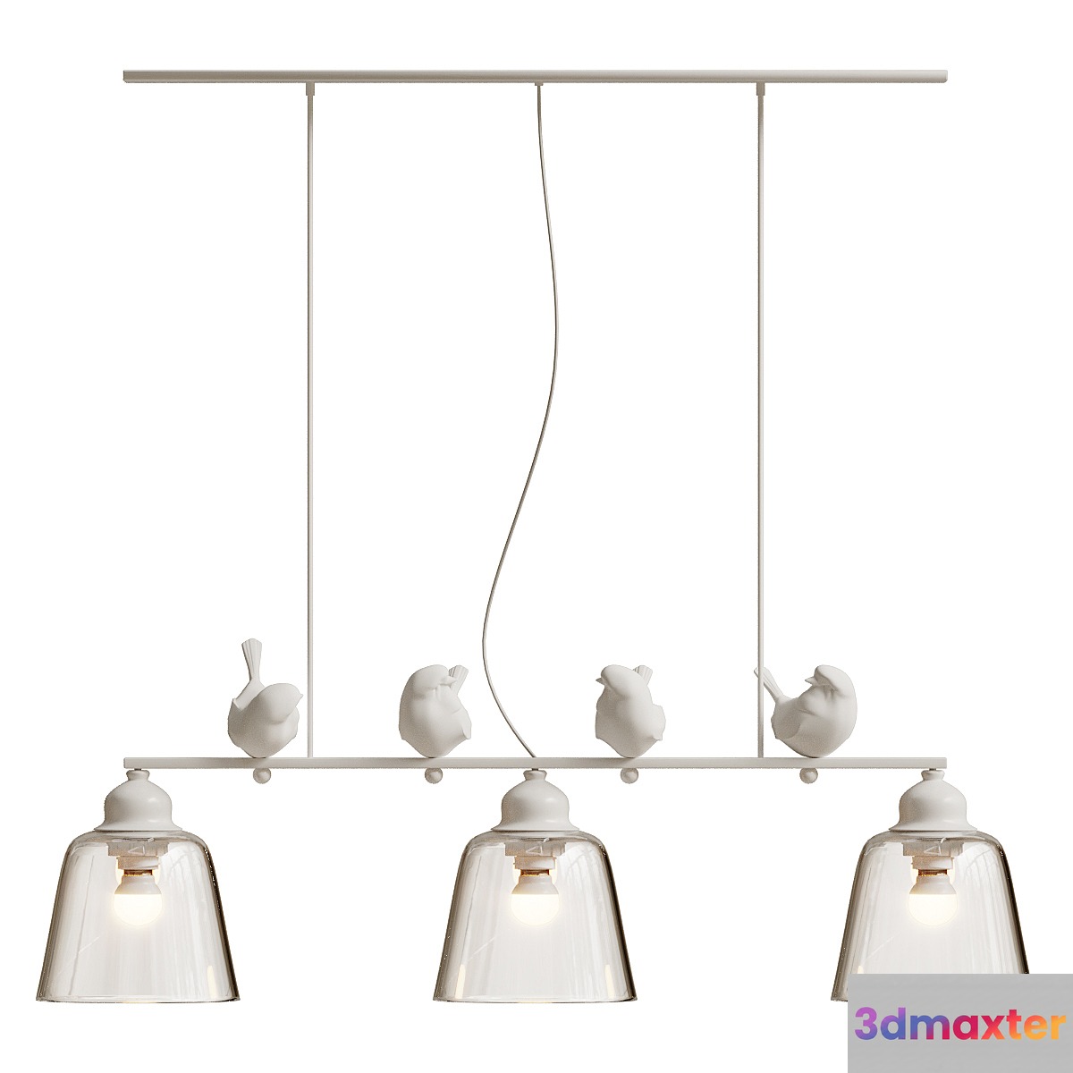 Подвесной светильник provence bird pendant line 3 3D Max