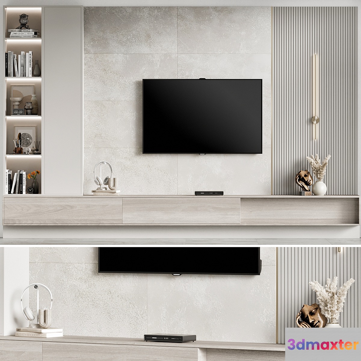 TV Wall 30 3D Max