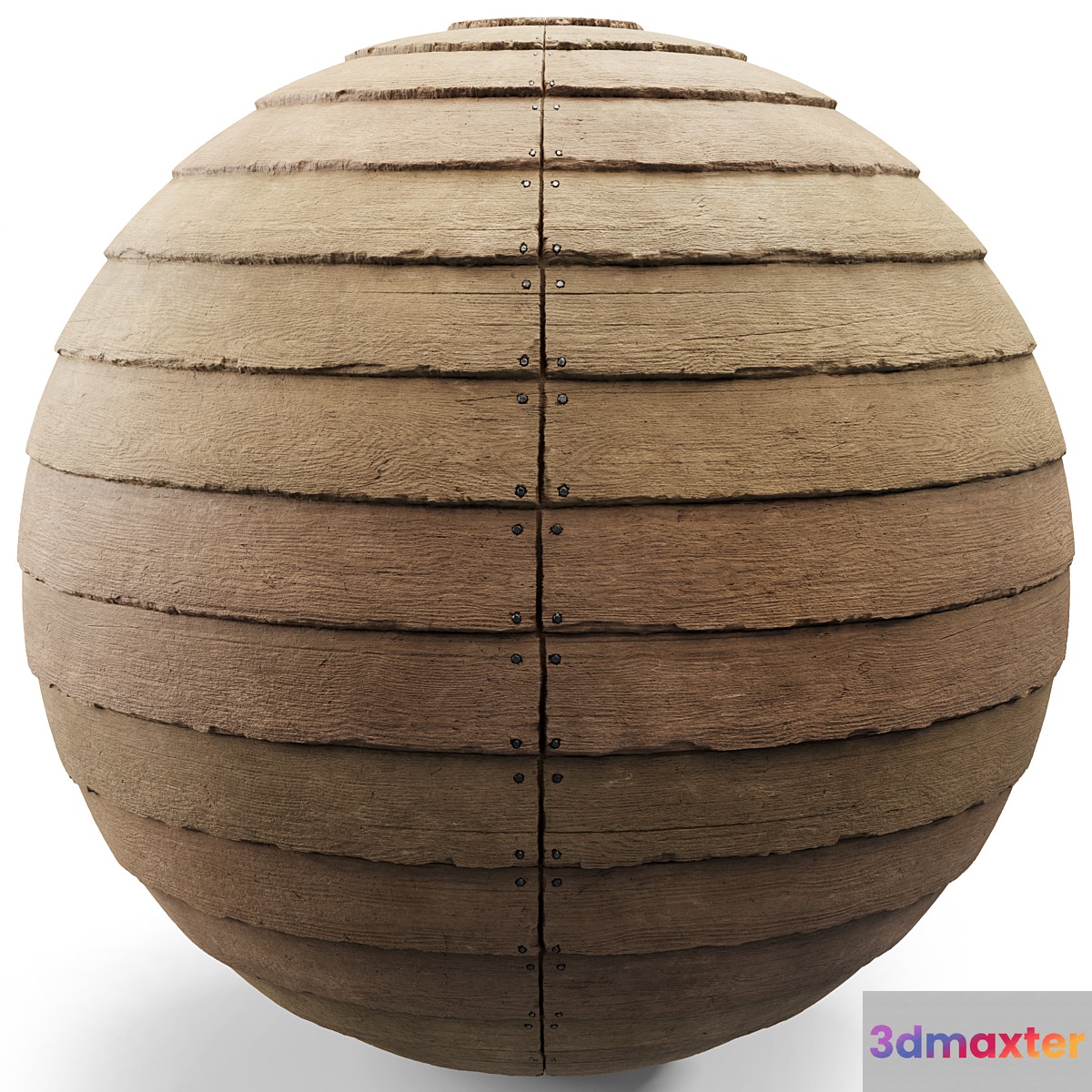 Old Overlapping Wood Planks (Seamless) 3D Max
