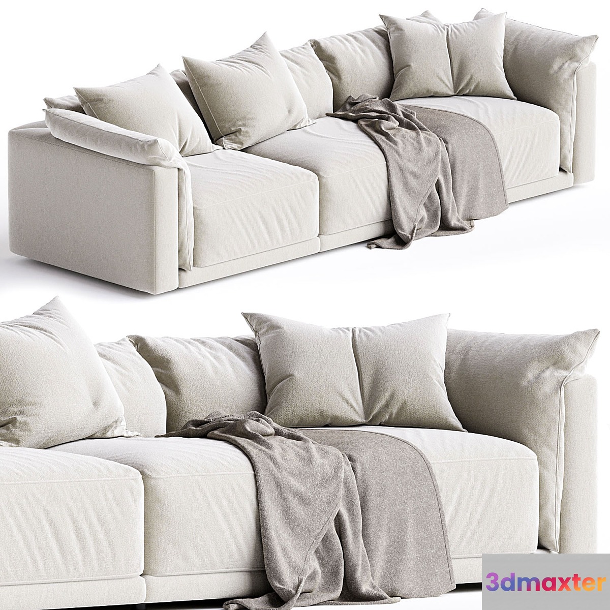 Montauk Sofa Jill 3 seater - No.2 3D Max