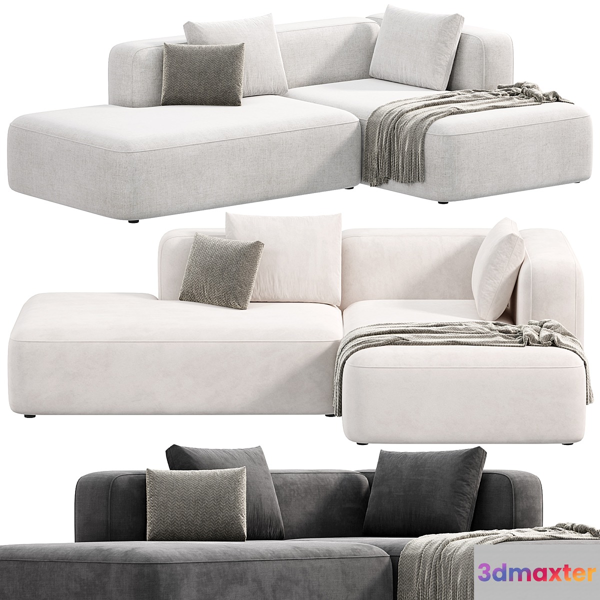 BASECAMP CHAISELOUNGE left Modular Sofa by makenordic 3