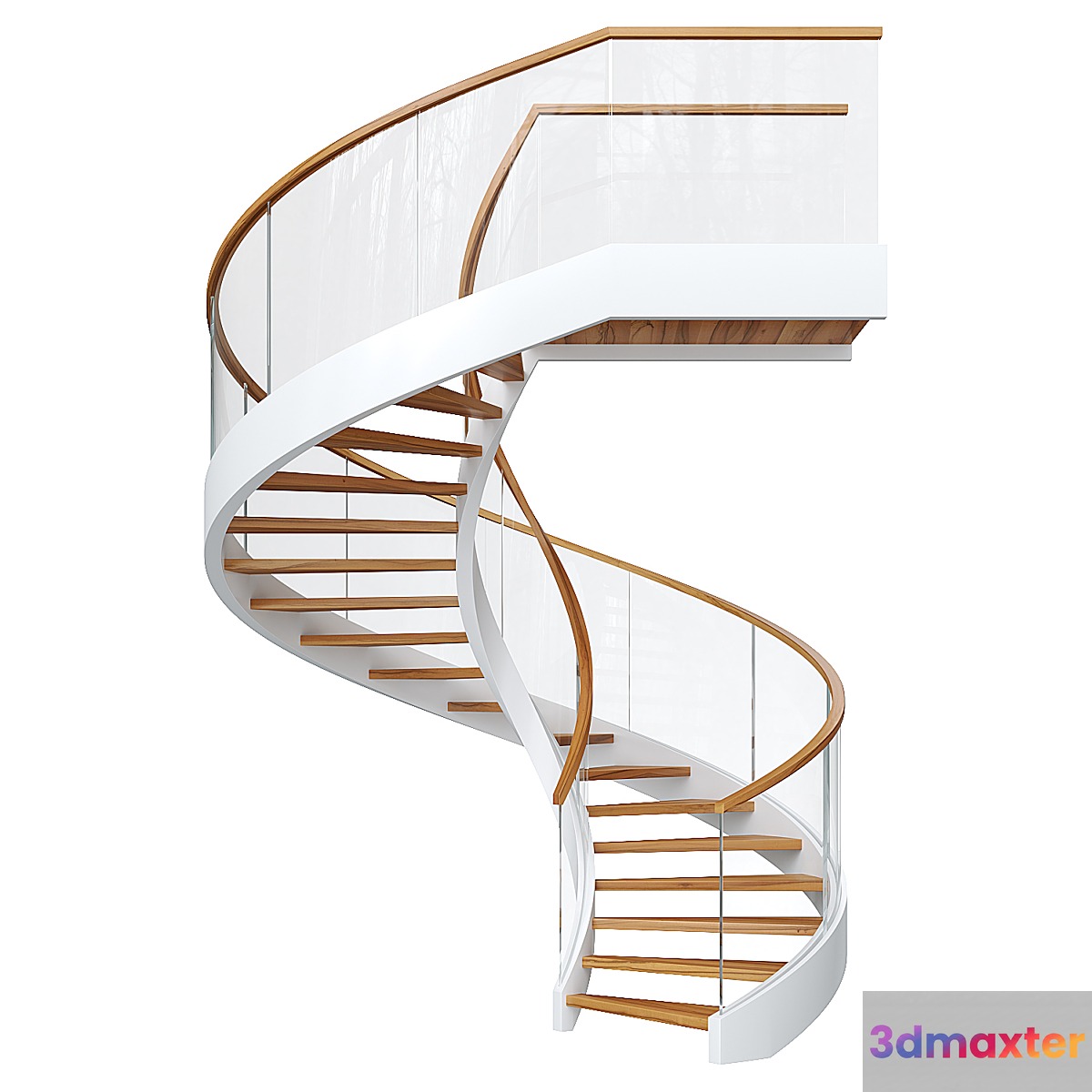 Spiral staircase 10 3D Max